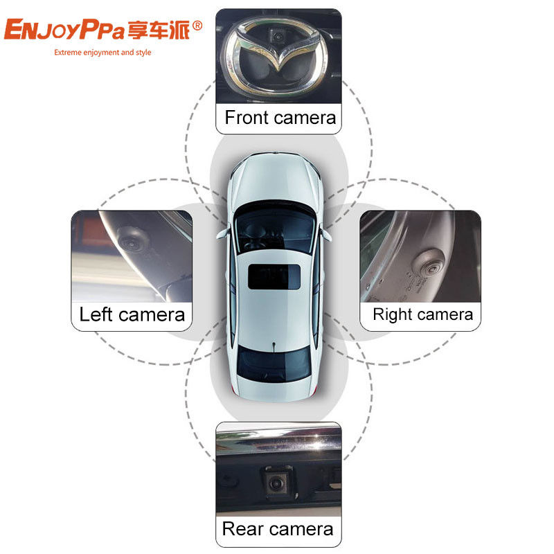 LCD-Display 360-Kfz-Kamerasysteme für Mazda CX3 Aufnahmedekorder HD-Kamera