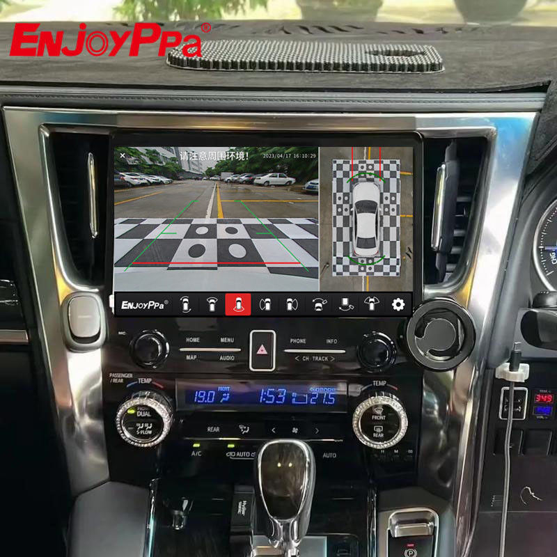Wasserdichte 360°-Blick-Parkkameras mit Carplay für Toyota Alphard 30er Serie