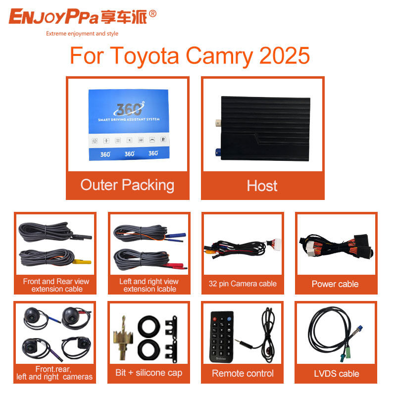 4 Kameras 360-Kamerasystem für Toyota Camry 2025