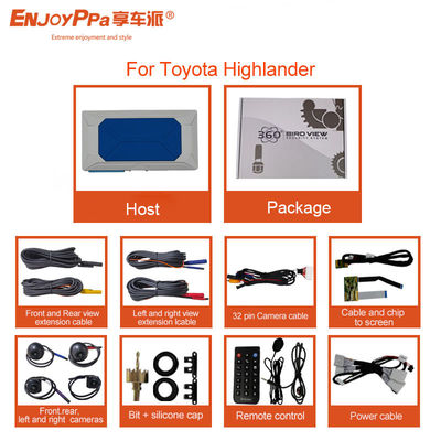 Nachtsicht 360-Parkkamera-Kit 1080P für Toyota Highlander